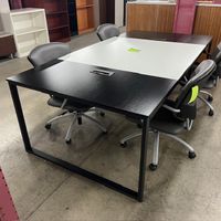USED 4 PERSON WORK/MEETING TABLE
